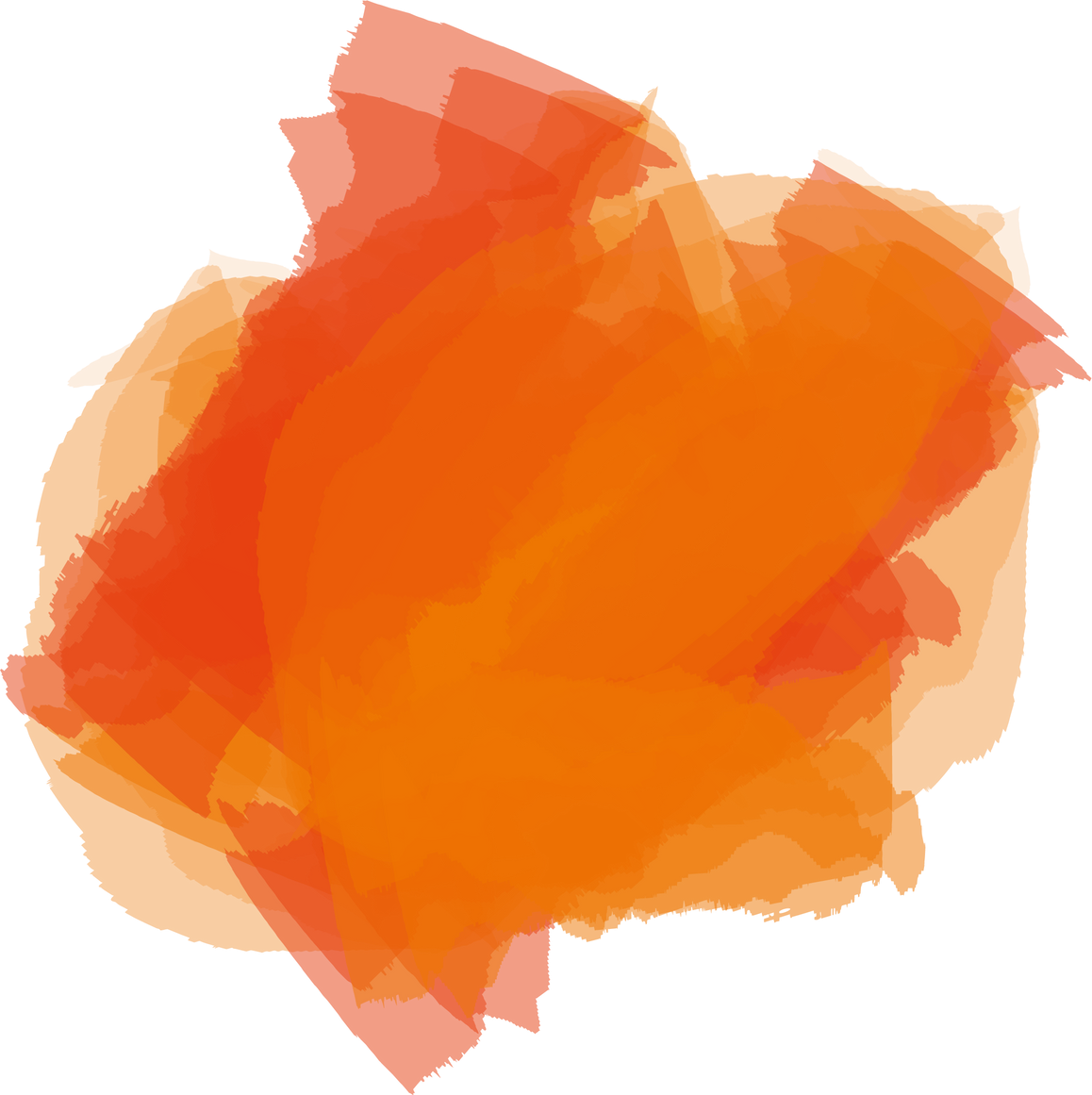 Orange watercolor