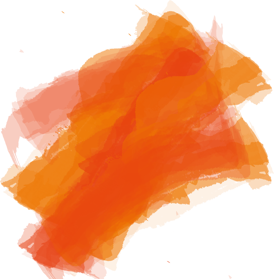 Orange watercolor