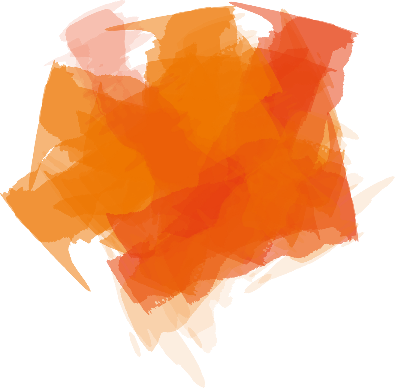 Orange watercolor